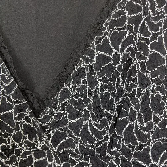 Le Château White Corded Lace Sleeveless Top V-Neck Blouse Size XS - Picture 6 of 15